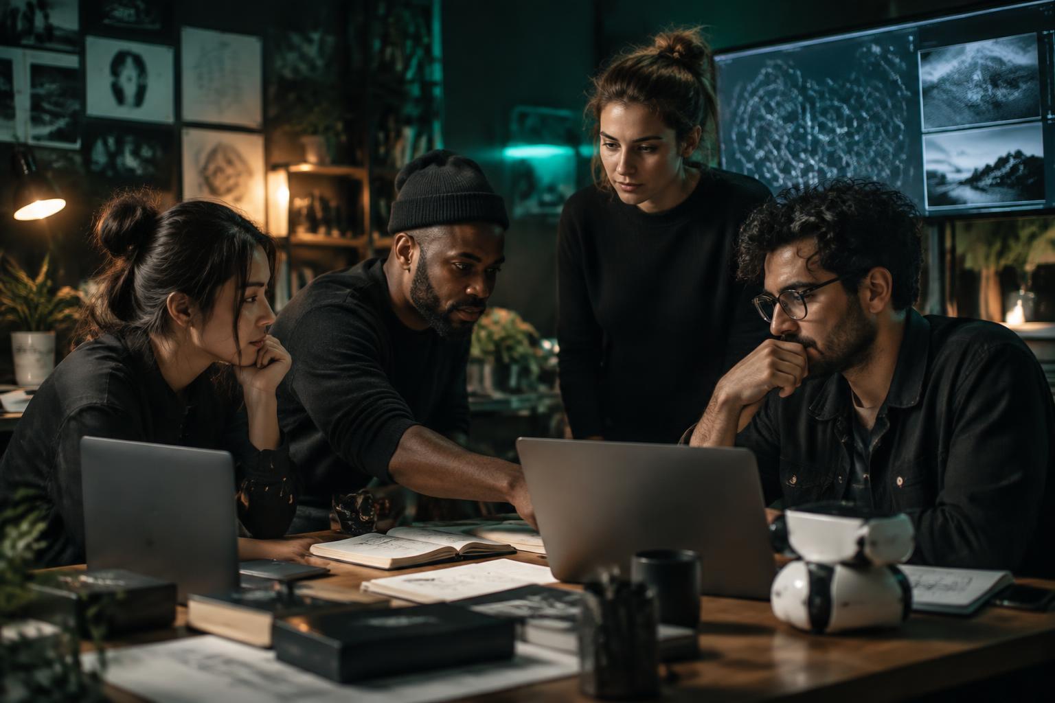 AI researchers collaborating with TLearth
