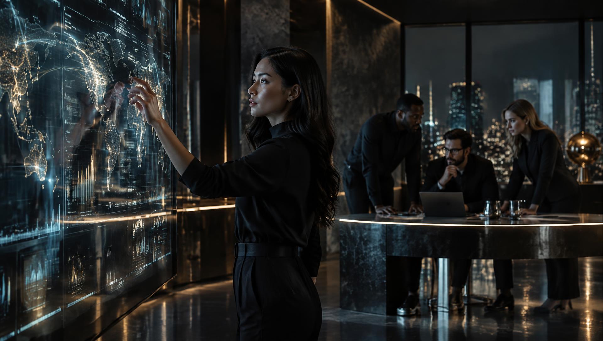 A global team operating TLearth's AI intelligence interface